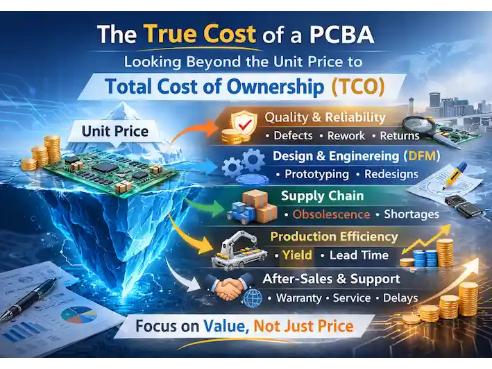 The True Cost of a PCBA: Looking Beyond the Unit Price to Total Cost of Ownership 