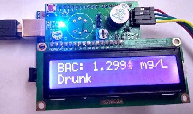Alcohol Breath Analyser PCB Assembly